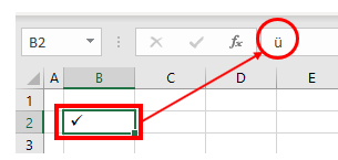 How to Insert a Check Mark Symbol [Tickmark ✓] in Excel