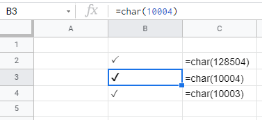 How to Insert a Check Mark / Tick in Excel & Google Sheets
