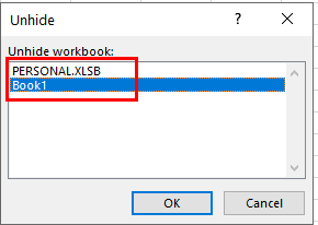 hide window unhide workbook