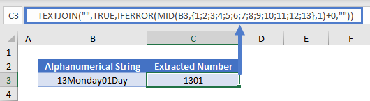 remove non numeric characters 00 01