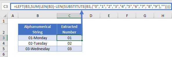 separate text numbers 05