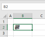 symbol insert 100 excel