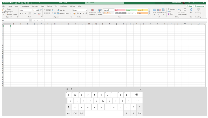 symbols keyboard excel