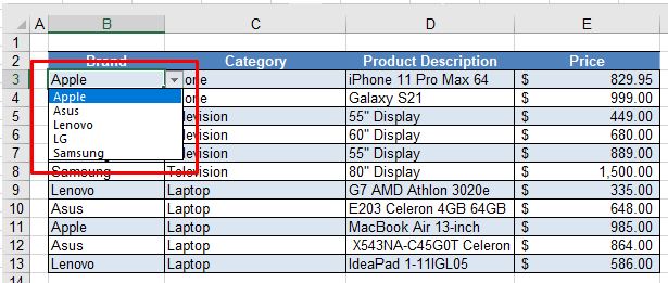 DropDownSort Intro