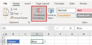 Add a Drop Down List with Color Formatting in Excel & Google Sheets ...
