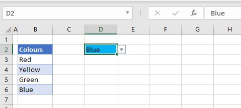 how to make a drop down list in excel for numbers