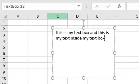 Excel TextBox Type