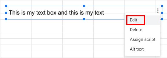 Excel Text Box Google Sheets DrawingObject Edit