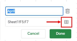 Range Names Google Sheets Select Range