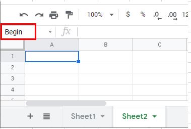 RangeNames NameBox Googlesheets SelectName