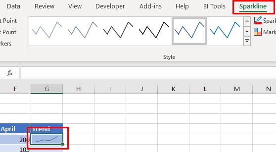 Sparklines _ShowSparkline