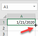 autofill date fill handle drag 1