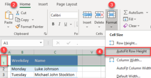Text Row Height Make Cells Bigger to Fit Text in Excel & Google Sheets - Automate Excel