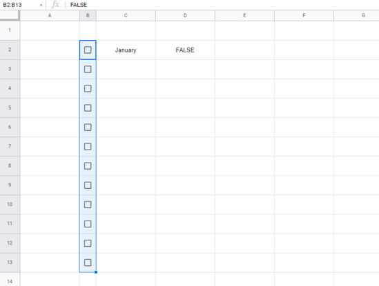 google sheets copy fill handle 2