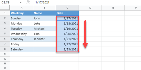 Guarantee Every week agency How to AutoFill Dates or Months in Excel & Google Sheets - Automate Excel