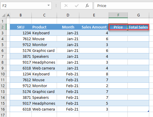 Yes climb desk How to Add a Column & Resize (Extend) a Table in Excel - Automate Excel