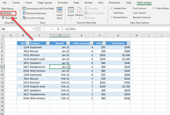 How To Rename A Table In Excel Automate Excel