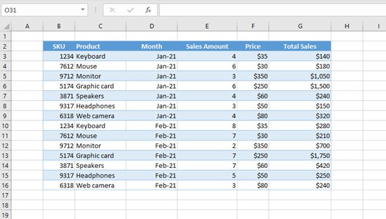 transpose rows columns initial data
