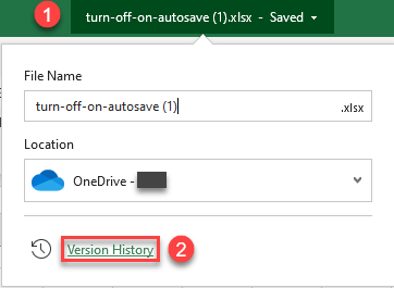 autosave version history