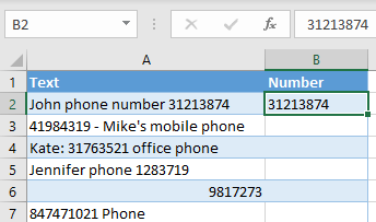 flash fill numbers pattern 2