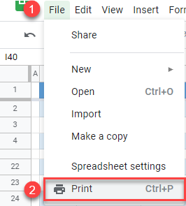 google sheets print 1