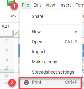 google sheets print 1