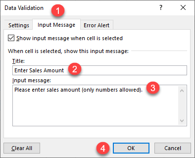 input message data validation 1a