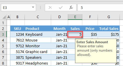 input message data validation 4a