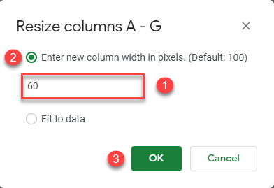 resize columns google sheets width 2a