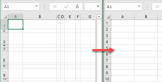 resize multiple rows columns 2