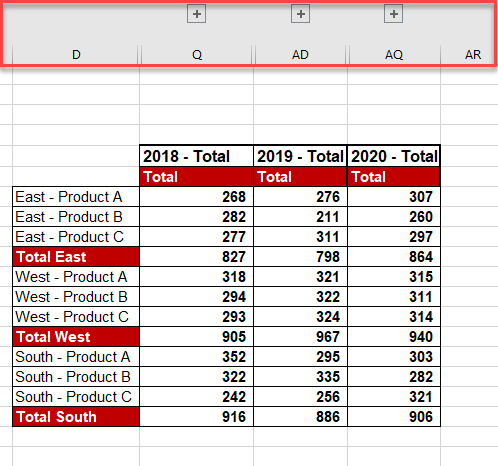 Grouping and Ungrouping Rows and Columns