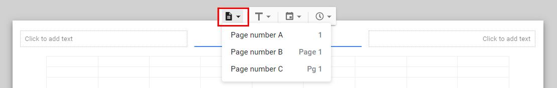 PageNumbers GS InsertHeader