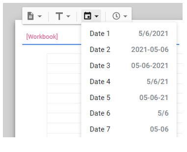 PageSetup GS Dates