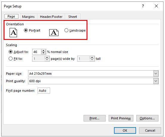 PageSetup OrientationPageSetup