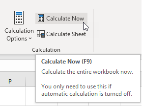 Shortcut to Calculate Entire Workbook