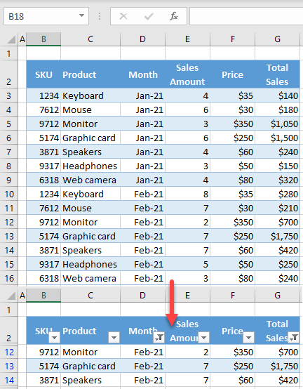 apply multiple filters final data