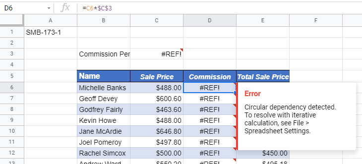 circular refs gs