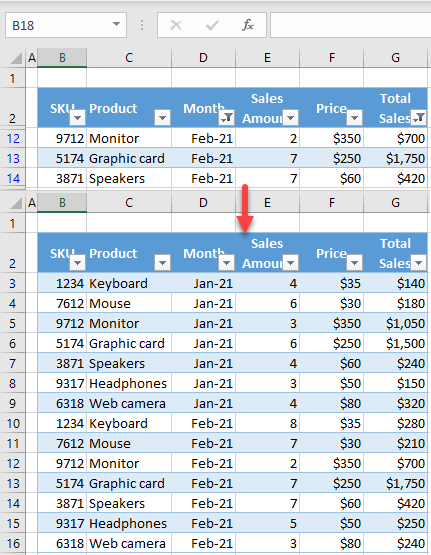 clear all filters excel