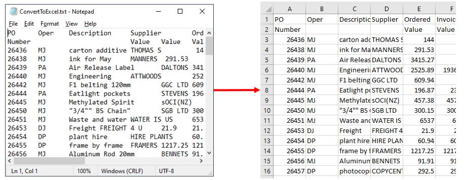 How do I convert a text file to Google Sheets?