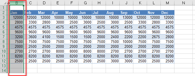 delete every other column single select