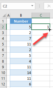 drag formula down