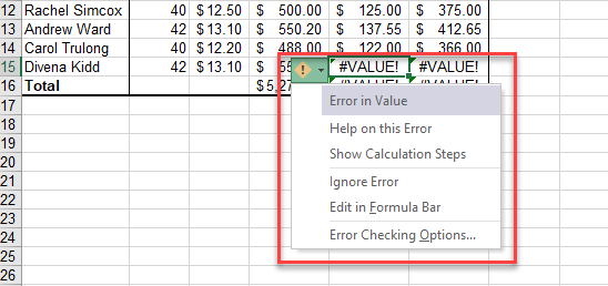 error checking background check menu