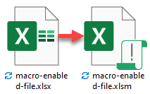 excel save macro enabled file