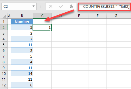 find duplicates formula