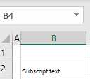 format cells subscript 2