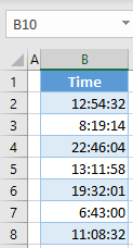 format time milliseconds initial data