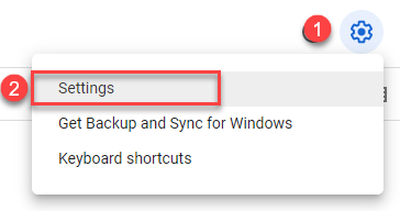 google drive settings