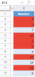 google sheets conditional formatting 3