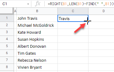 google sheets drag formula 1