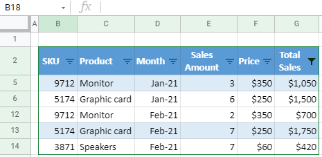 google sheets filter greater than 3
